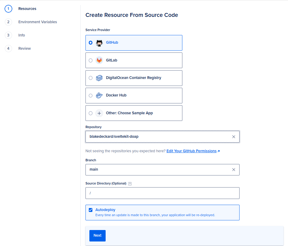 Configure Source